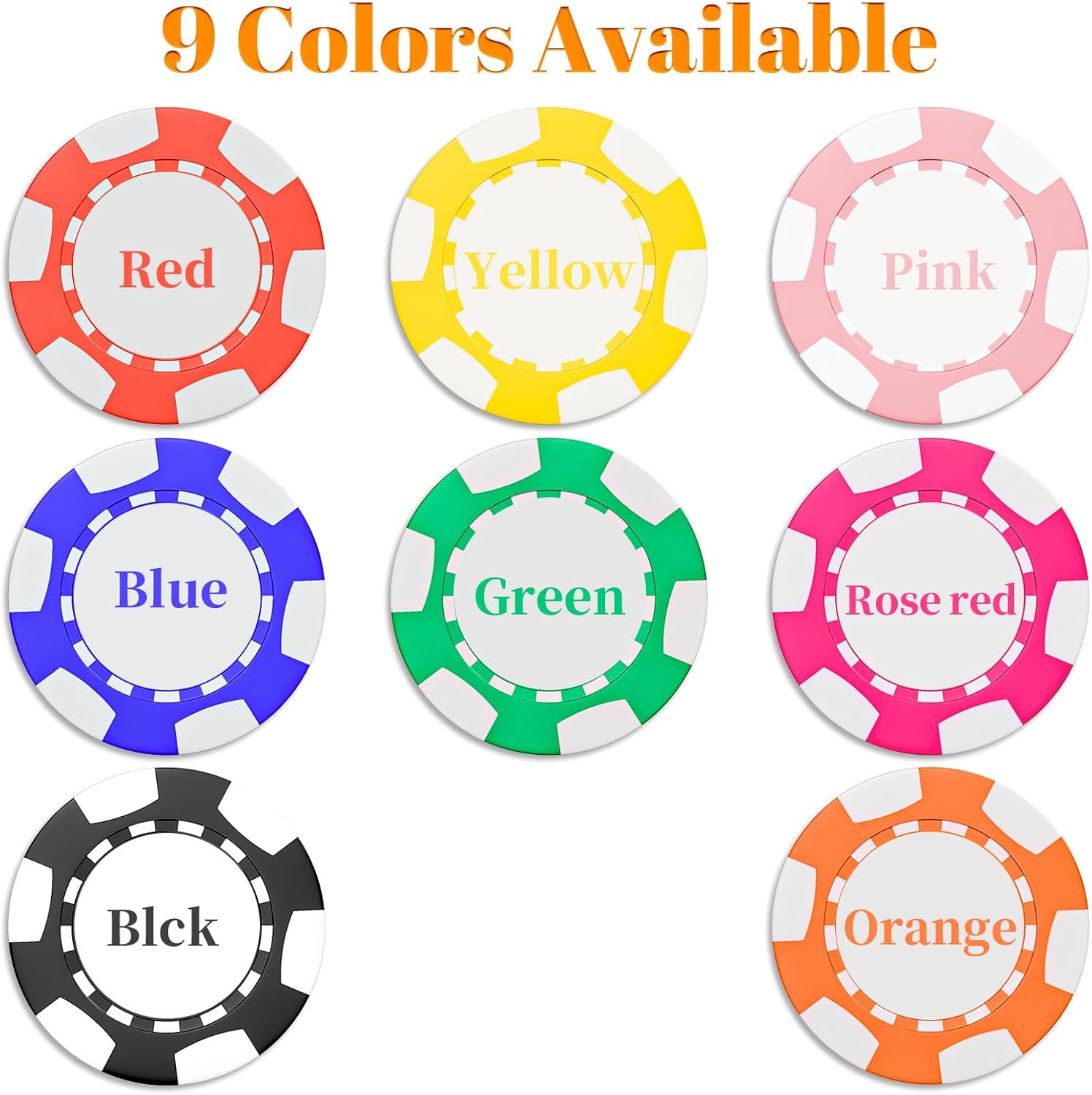 12.5G Custom Ceramic Clay Poker Chips Printed in Color with Personalized Logo Design Images for Corporate Events Commemorative Coins Family Entertainment Beverage Tokens Golf (50-1000)