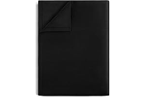 Lirex Black Twin Flat Sheet, Soft Blissful Sleep