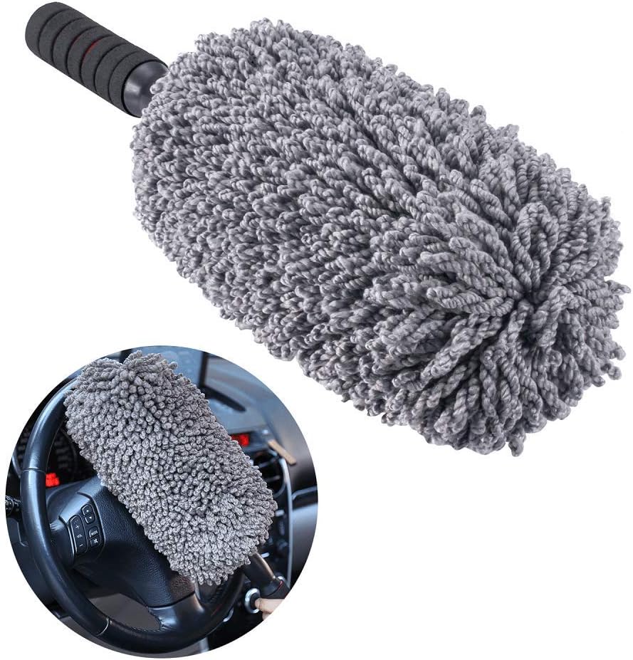 IPELY Super Soft Microfiber Car Duster Exterior with Extendable Handle, Car Brush Duster for Car Cleaning Dusting : Automotive