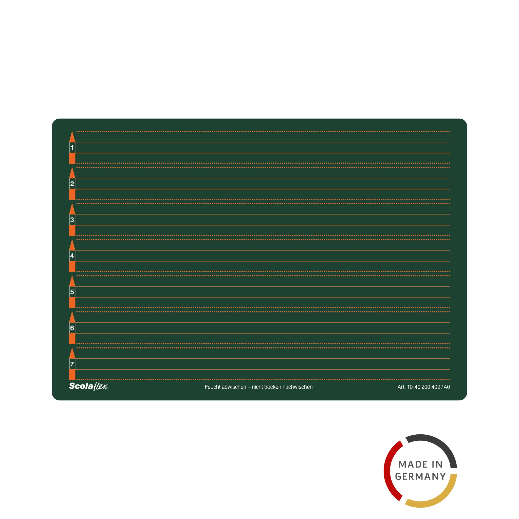 BRUNNEN Scolaflex Lin. A0 Writing Board Green, W27 x H18 cm - Image 2