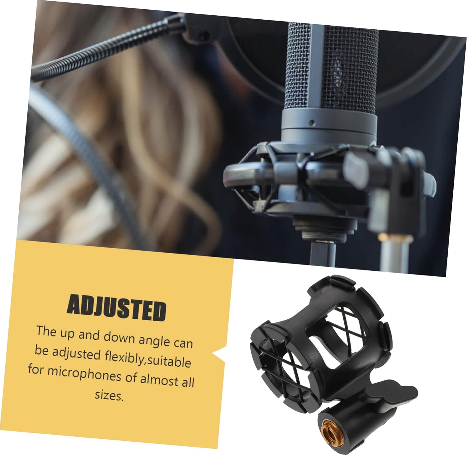 Vaguelly 3pcs Microphone Holder - Beehive Stand for Various Microphone Sturdy Plastic Design for Meetings Live Broadcasts