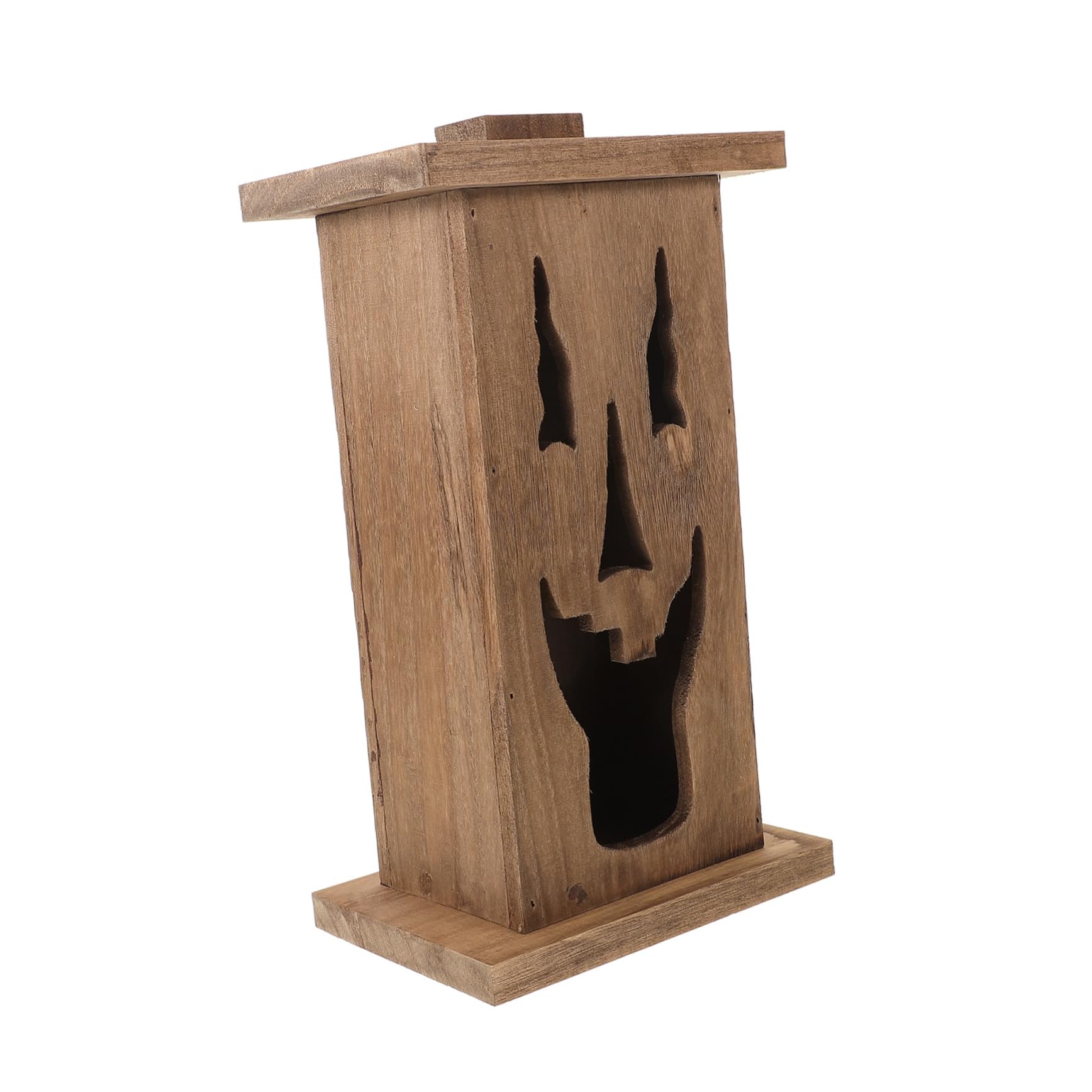 Statue de fantôme bois haut de gamme ornementation extérieure artisanale de jardin
