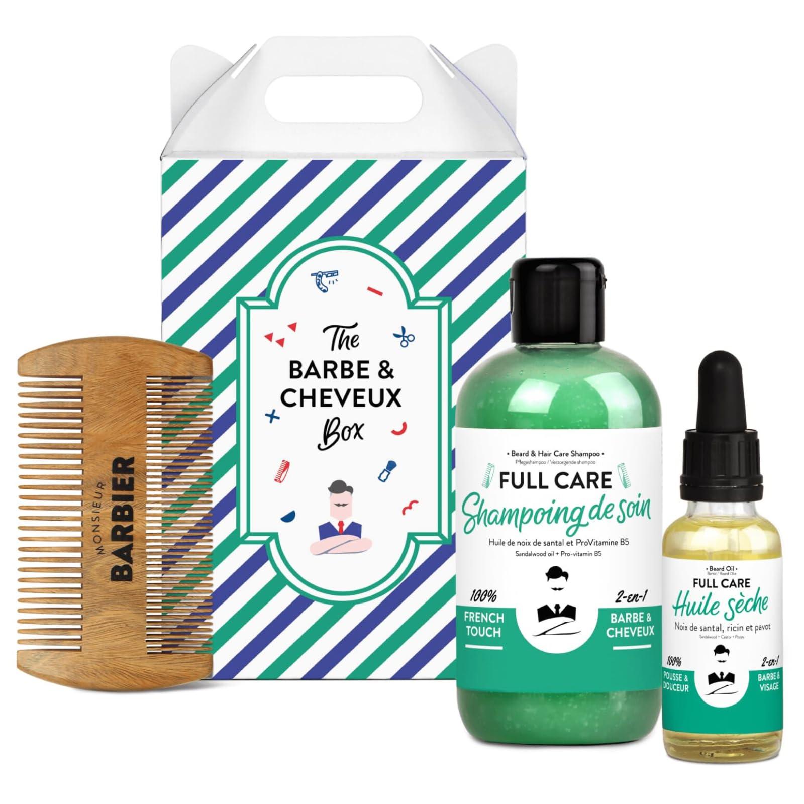 Monsieur BARBIER Bart- und Haarpflegeset FULL CARE