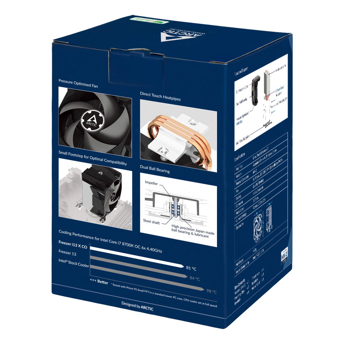 Buy ARCTIC Freezer i13 X CO Compact Intel CPU Cooler, 100 mm, 300