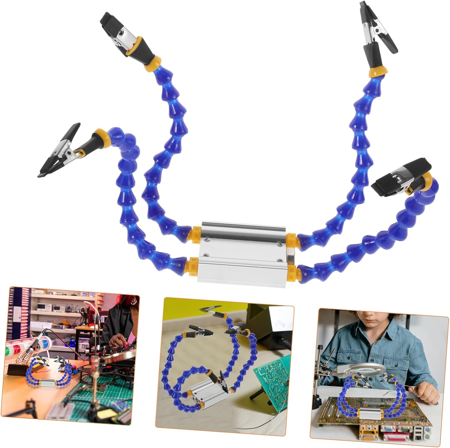Welding Station Accessory Soldering Helping Hands Four Hand Soldering Station Welding Tool Flexible Arms Repairing Supplies