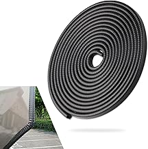 16.4 Ft Car Door Edge Guards, Rubber Edge Trim, Cars Door Edge Guard Protector Easy to Cut, Universal Fit for Most Vehicles, Paint Protection for Trucks, SUVs, and Sedans, No Glue Required
