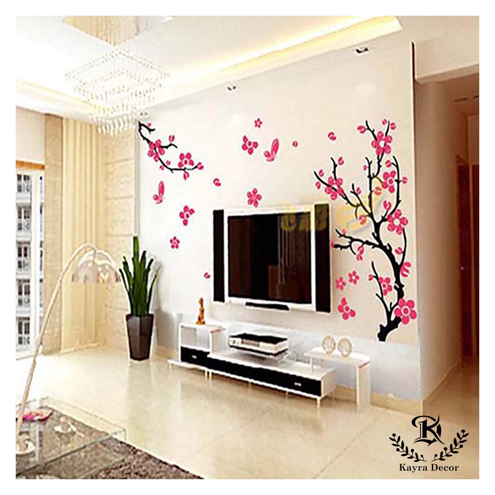 Kayra Decor Little Flowers Large Stencils for Wall Painting - Size 72 X 117 (KHSNT394)