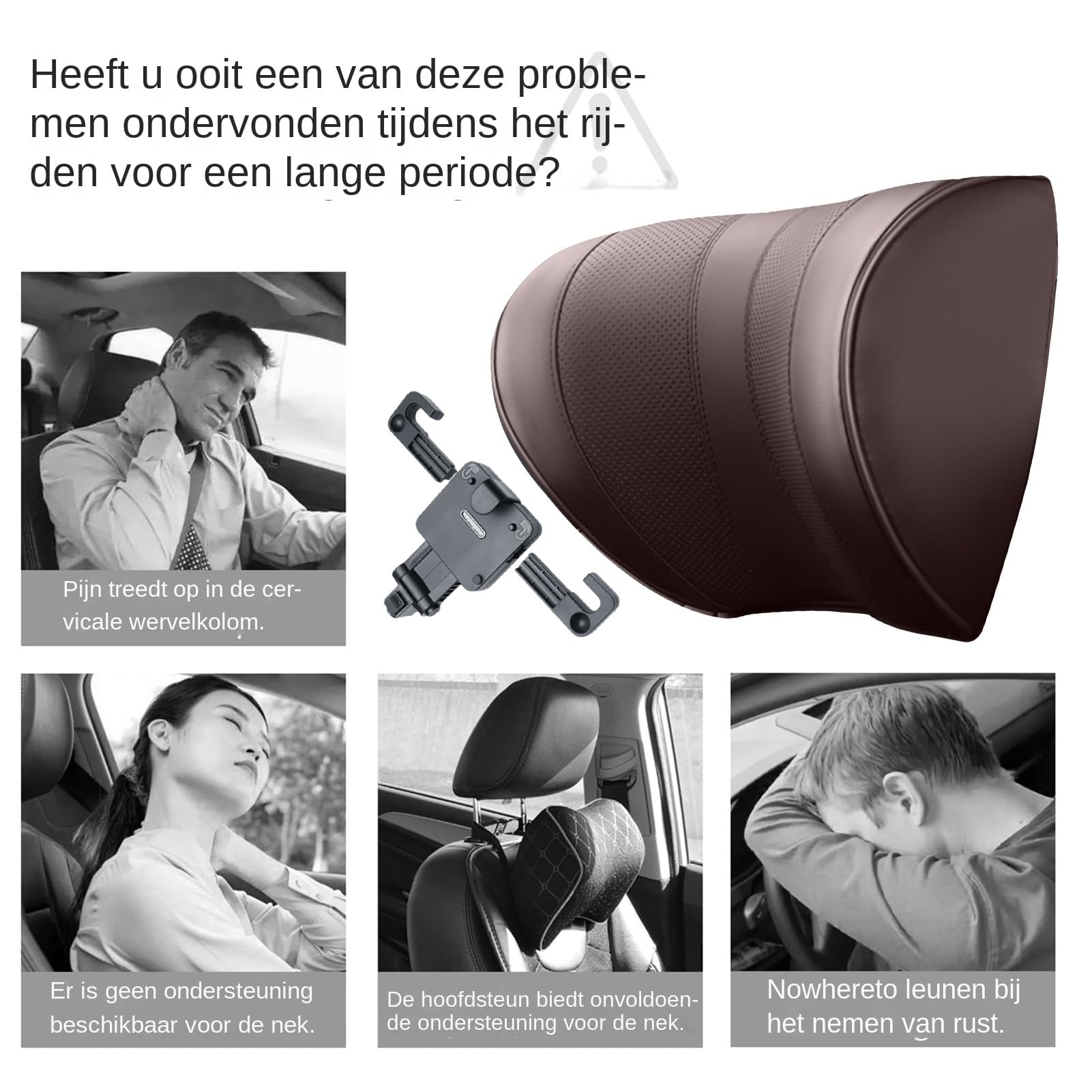 Cuscini nudi per auto - Cuscino da viaggio per auto, cuscino cervicale per | seggiolino auto, cuscino cervicale regolabile | Poggiatesta amichevole, cuscino di supporto con ha