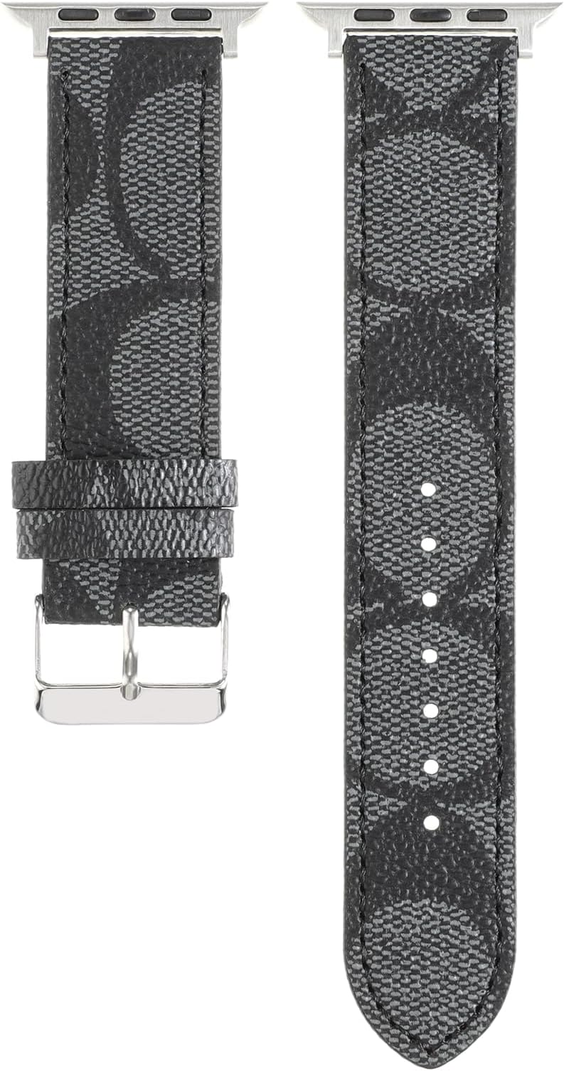 Avazera Leather Band 44mm 42mm 40mm 38mm Compatible with Apple Watch Men Women,Design for Replacement Band Compatible with Watch Series 6/5/4/3/2/1, iWatch SE
