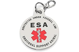 Double Sided Small Breed ESA Tag: Peace of Mind for Your Emotional Support Animal