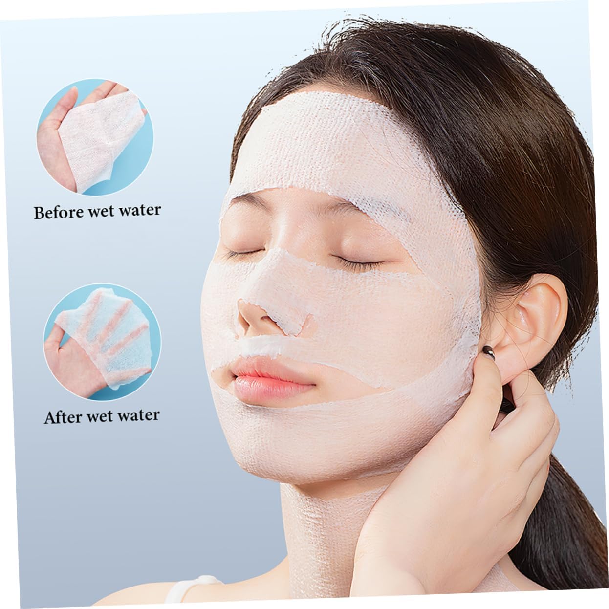240pcs Reversible Makeup Removal Pads for Face Exfoliating and Cleansing Cotton Rounds