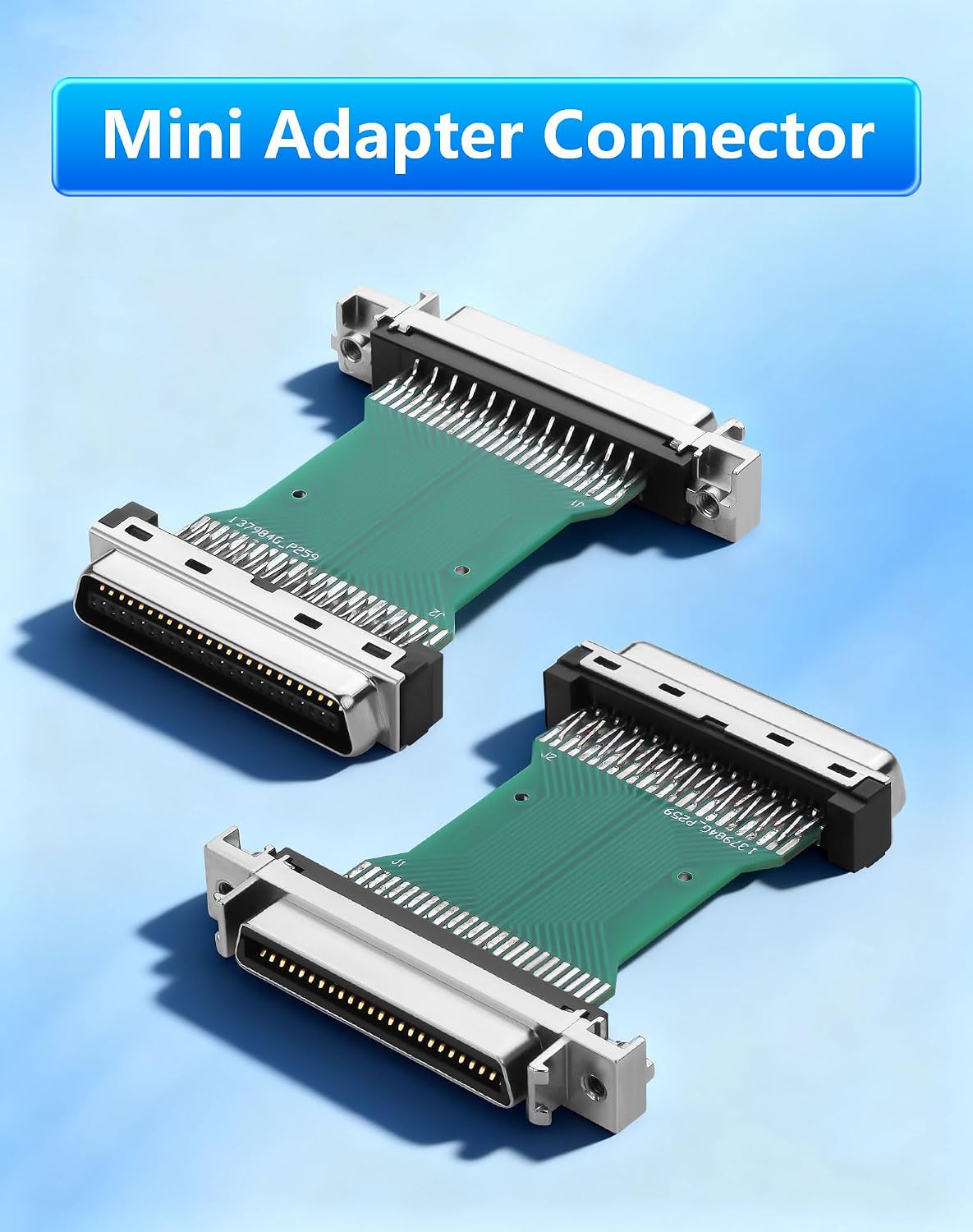 CERRXIAN HPCN50 50 Pin Male to Female SCSI Centronics Mini Adapter Connector