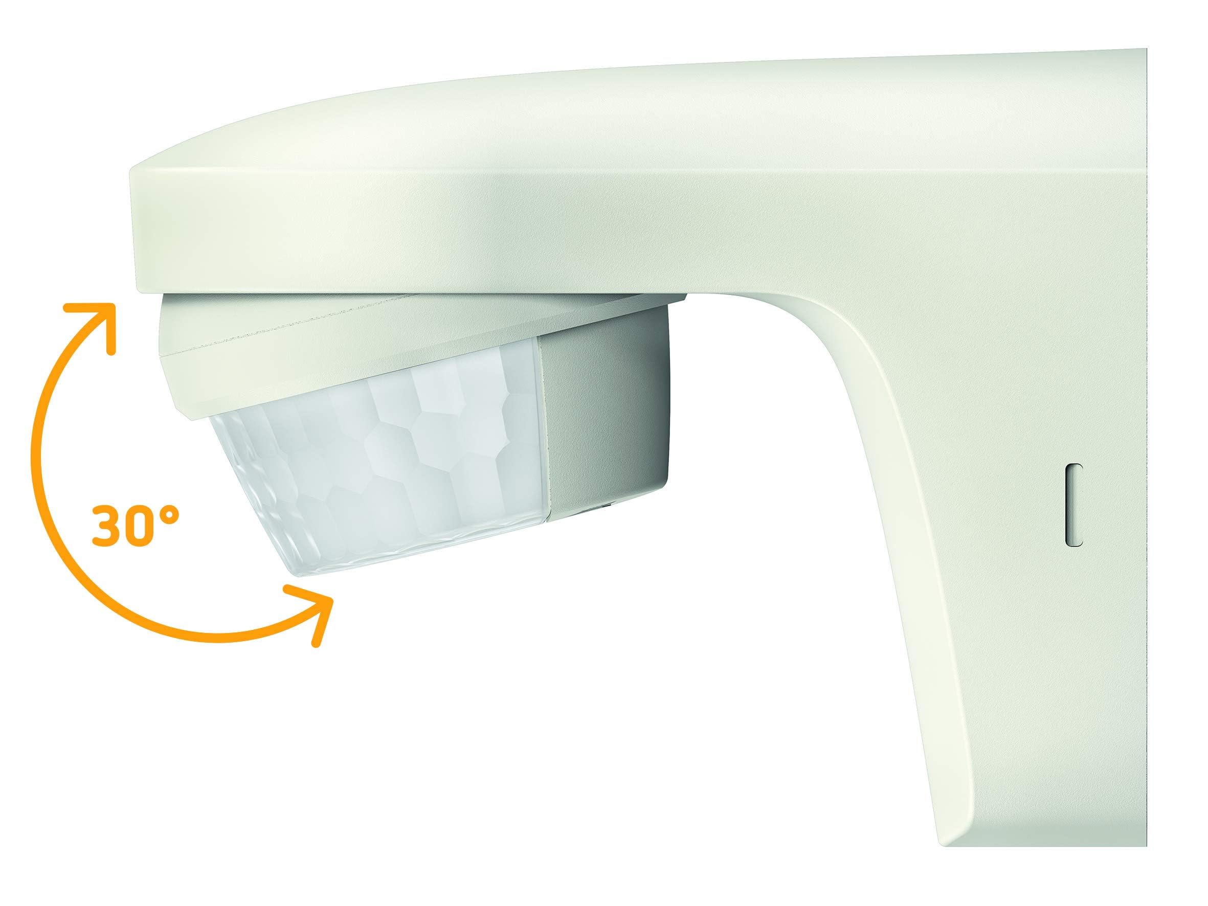 Theben 1010505 theLuxa S180 WH Bewegungsmelder mit 180° Erfassungswinkel für den Außenbereich, Bewegungssensor, weiß