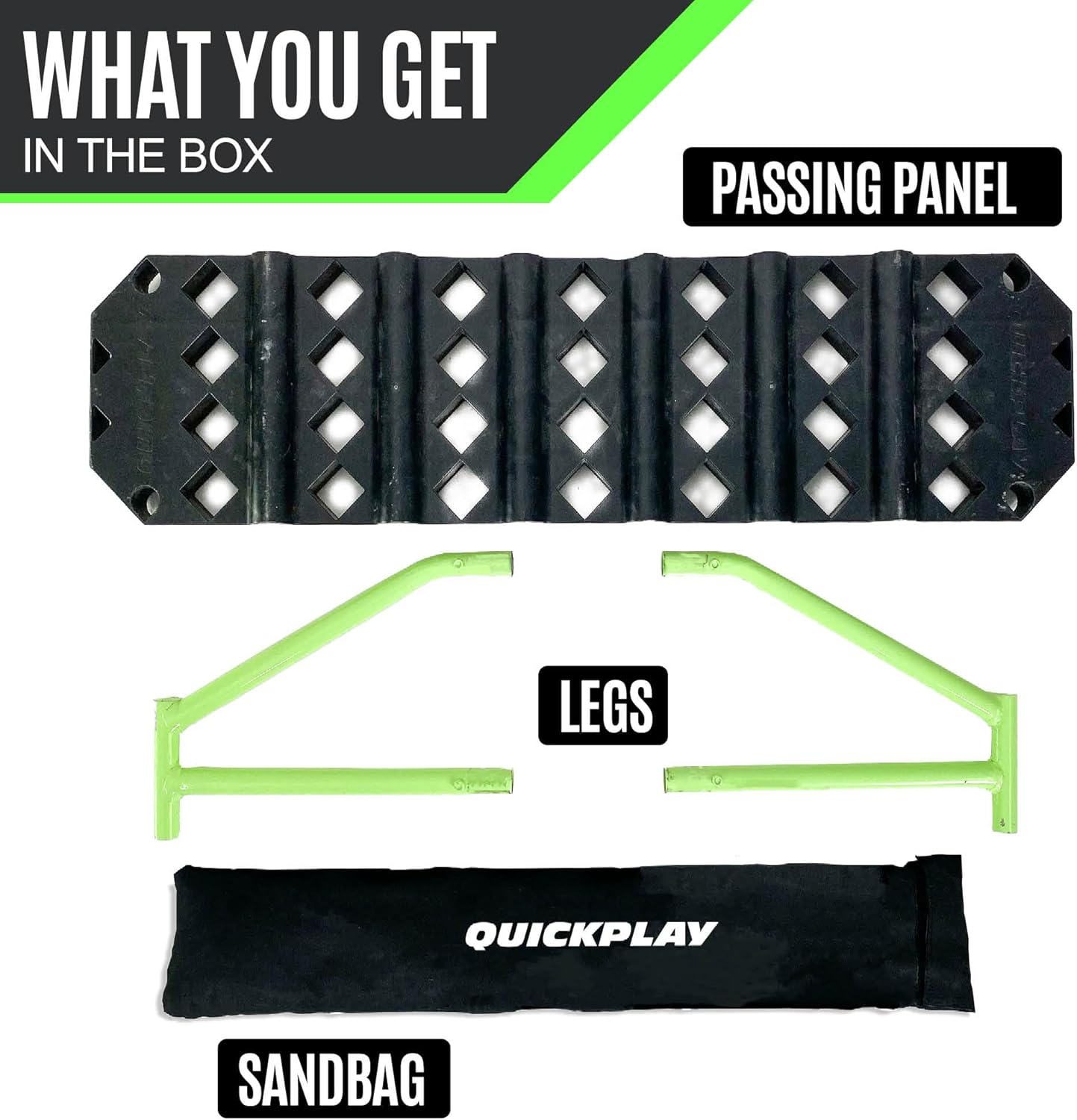 QuickPlay Replay Station 4-in-1 Soccer Rebounder Board - Portable Rebound Board for Backyard - Dual Surface, Dual Angle Soccer Passing Board for Passing & Reaction Skills - Soccer Training Equipment