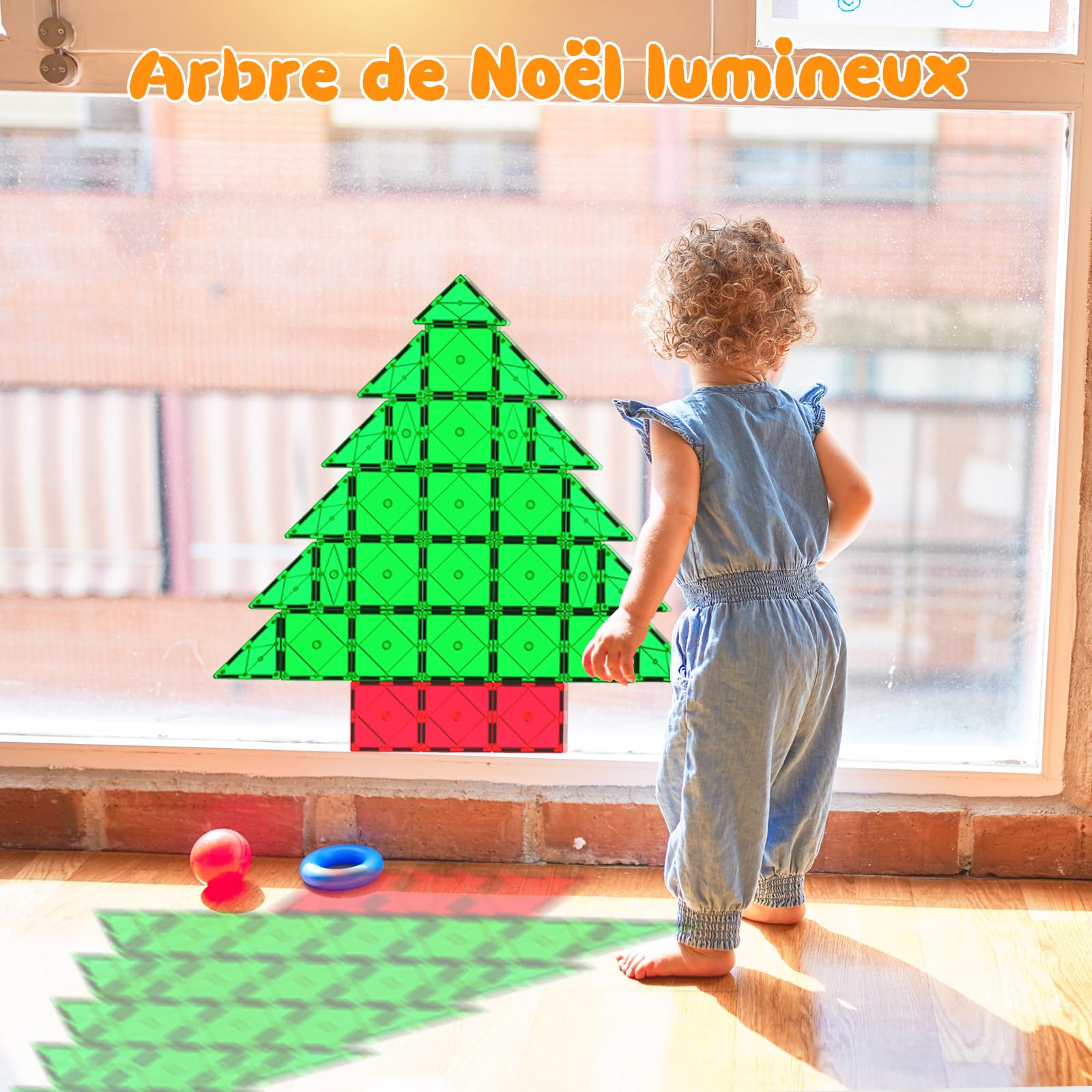 Bloc de Construction Magnétique Jouets: 36 Pièces Construction Magnetique Enfant Tuiles Magnétiques Enfants Magnetic Building Blocks Jeux Cadeau pour Enfants 3 4 5 6 7 8 Ans Garcon Fille