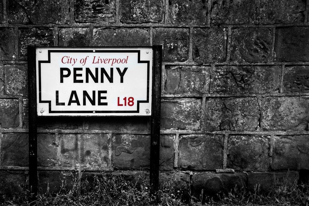Penny Lane City of Liverpool England Street Photo Photograph Cool Wall Art Print Poster 36x24