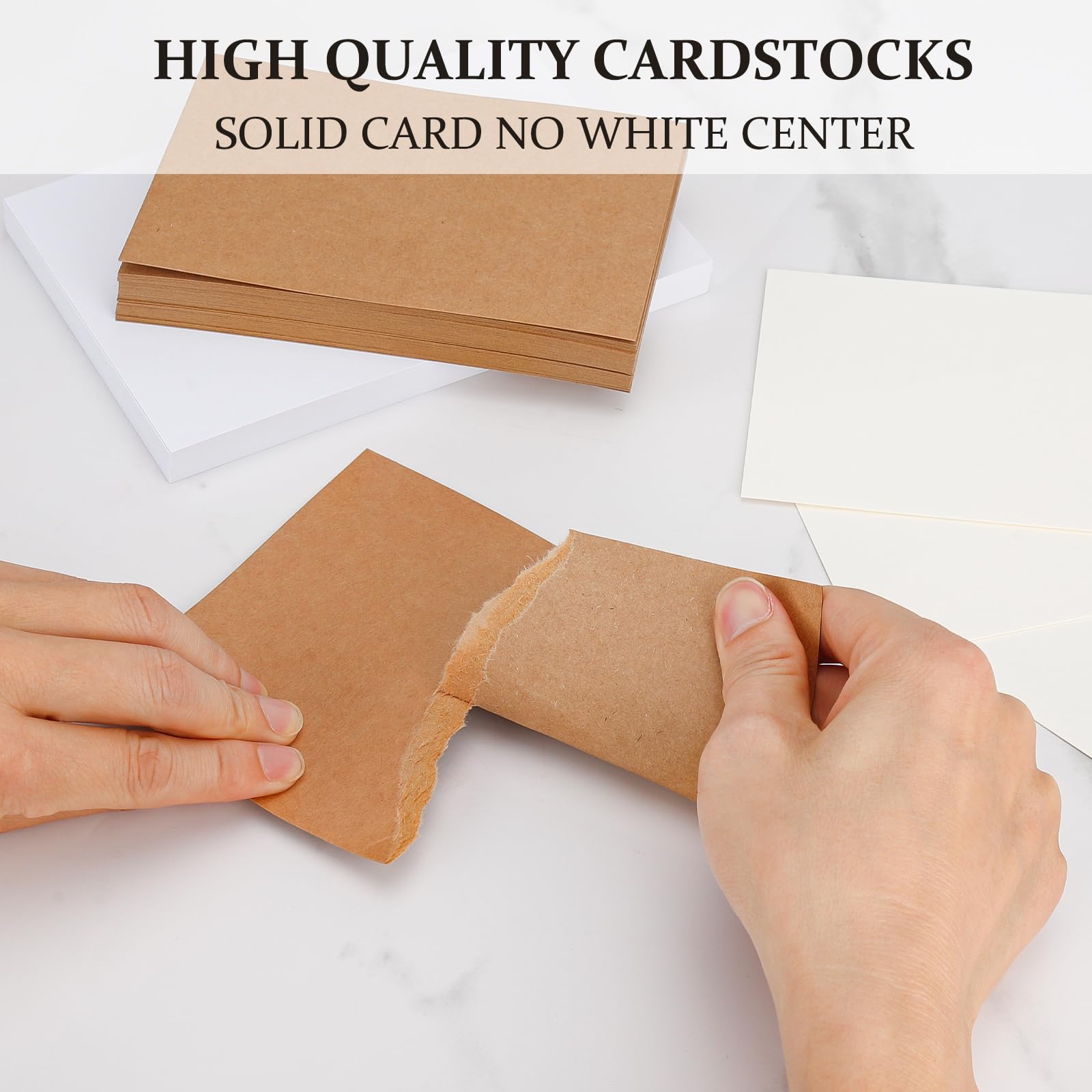50 hojas de papel de cartulina blanca crema de 5 x 7 pulgadas, cartulina gruesa de 90 libras/250 g/m², tarjetas de impresora gruesas para tarjetas de felicitación, invitaciones, tarjetas de