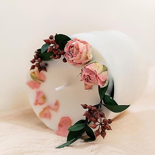 Miniatura 6 de SENSE Mind & Body Vela de pilar de soja con aroma natural (rosa - tentación de frutas)  Velas de aromaterapia  Regalo del día de la madre  Velas