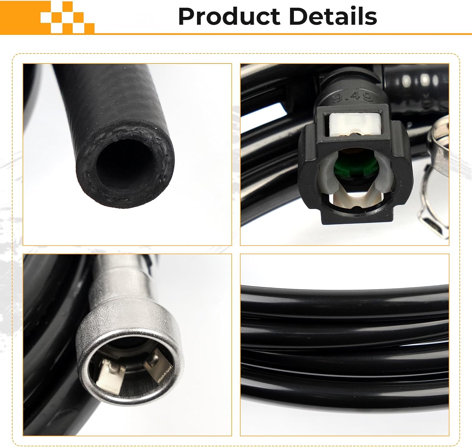 Fuel Lines Repair Kit 2004-2010 Compatible with Chevrolet Silverado GMC Sierra 1500 2500 3500 4.3L 4.8L 5.3L 6.0L 8.1L Pickup Truck Vent Line - Replaces FL-FG0340 FG0340