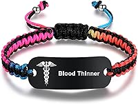 Vista 20 de Pulseras de alerta médica para mujeres y hombres Pulsera de identificación médica para hombres Pulsera de alerta médica para diabetes T1D T2D