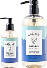 TUBBY TODD Bubble Bath for Kids, Toddlers & Babies - Hypoallergenic, Non-Irritating Sensitive Skin Bubble Bath - 2 Pack, 25 fl oz & 8 fl oz - Lavender Rosemary