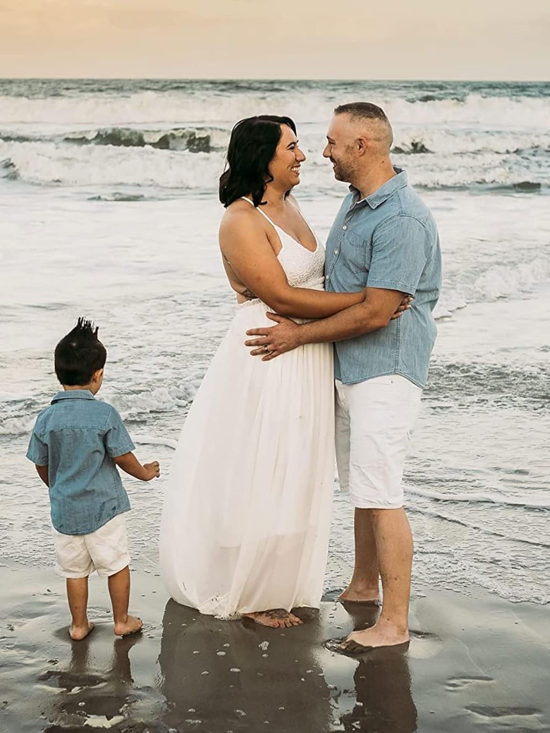 Ladmous Women's V Neck Floral Lace Wedding Dress Sleeveless Bridesmaid Evening Party Maxi Dress - Image 2