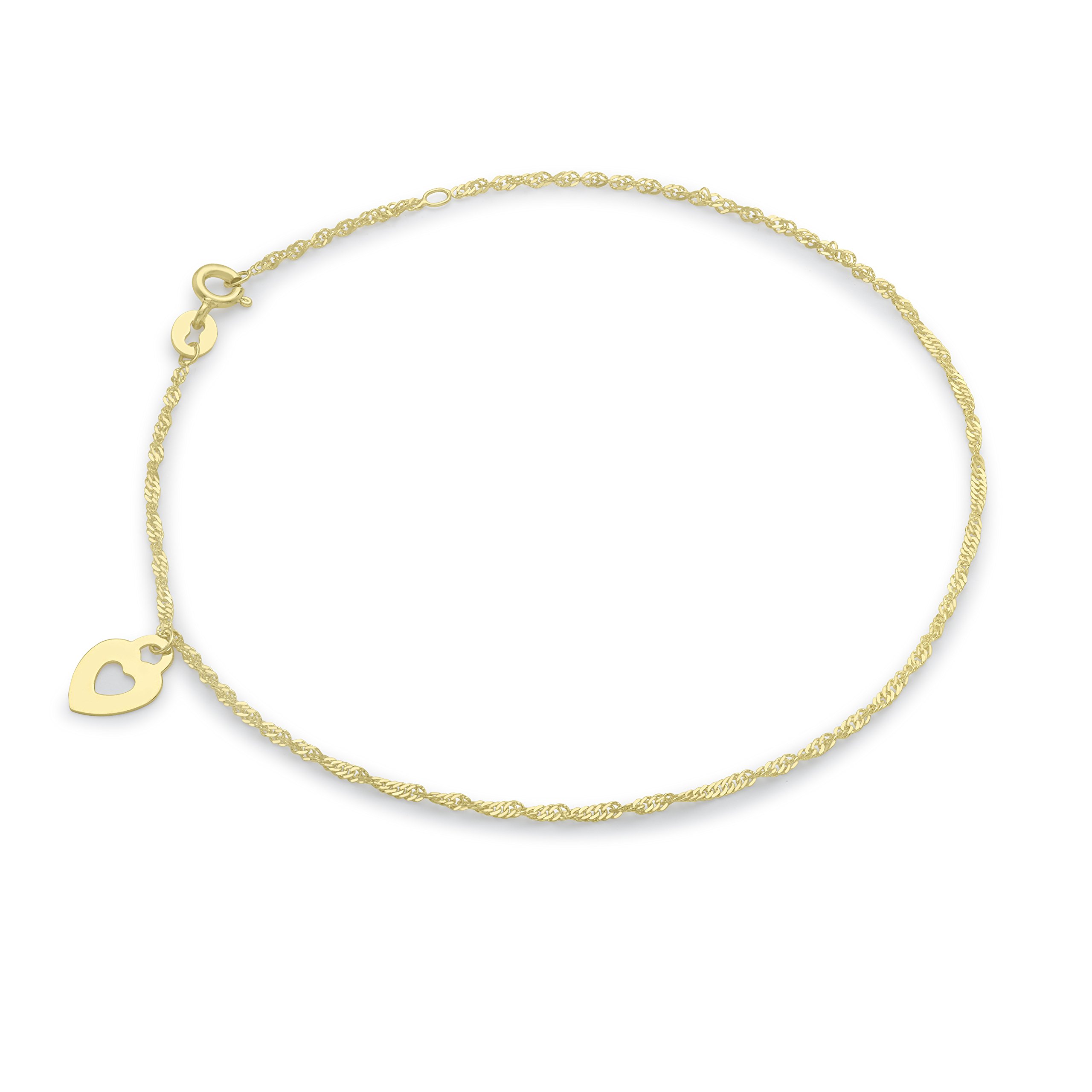 CARISSIMA Damen-Fußkette 9 Karat (375) Gelbgold 24 cm