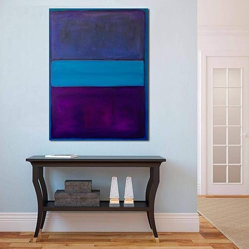Mark Rothko -Reproducción Impresión en lienzo-Imagen moderna - Pósteres e impresiones-Arte de pared en lienzo para decoración del hogar 50x70cm Sin