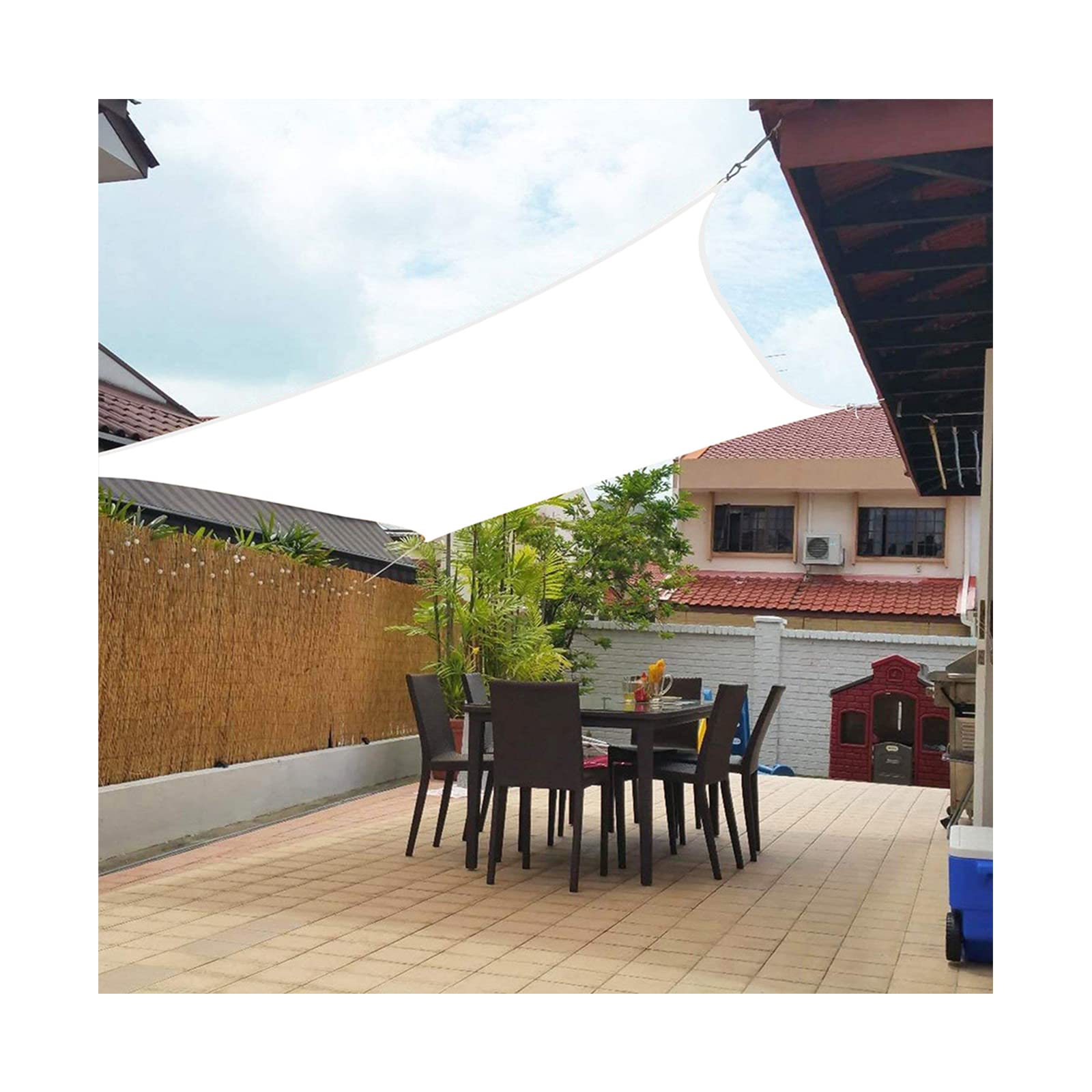Voile de soleil 2x3m rectangle résistant à l'eau pour ombrage extérieur - 8