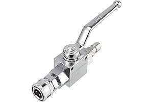 RIDGE WASHER High Pressure Ball Valve Kit for Power Washer Hose