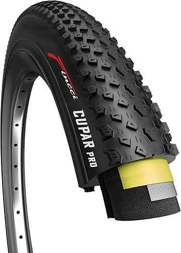 Miniatura 11 de Fincci Foldable 26x2.10 Mountain Bike Tires - 26 Inch Bike Tires with 1mm Nylon Puncture Proof - Black Kevlar 26 Bike Tyre 60 TPI with Cross Country