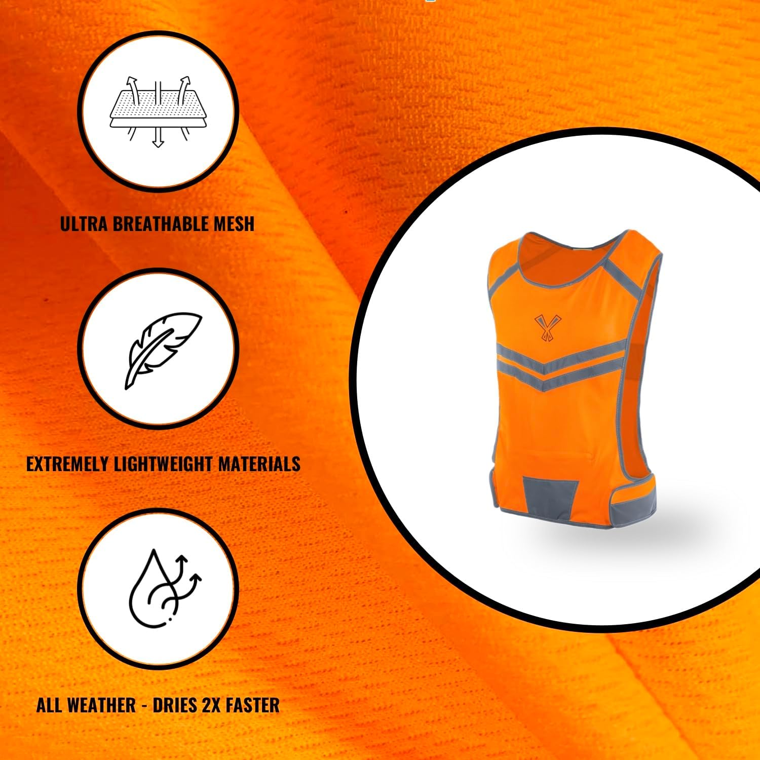 Running Reflective Vest, Inside Pocket & 2 Bands, High Visibility Reflective Running Vest for Night Running Walking Cycling - Image 7