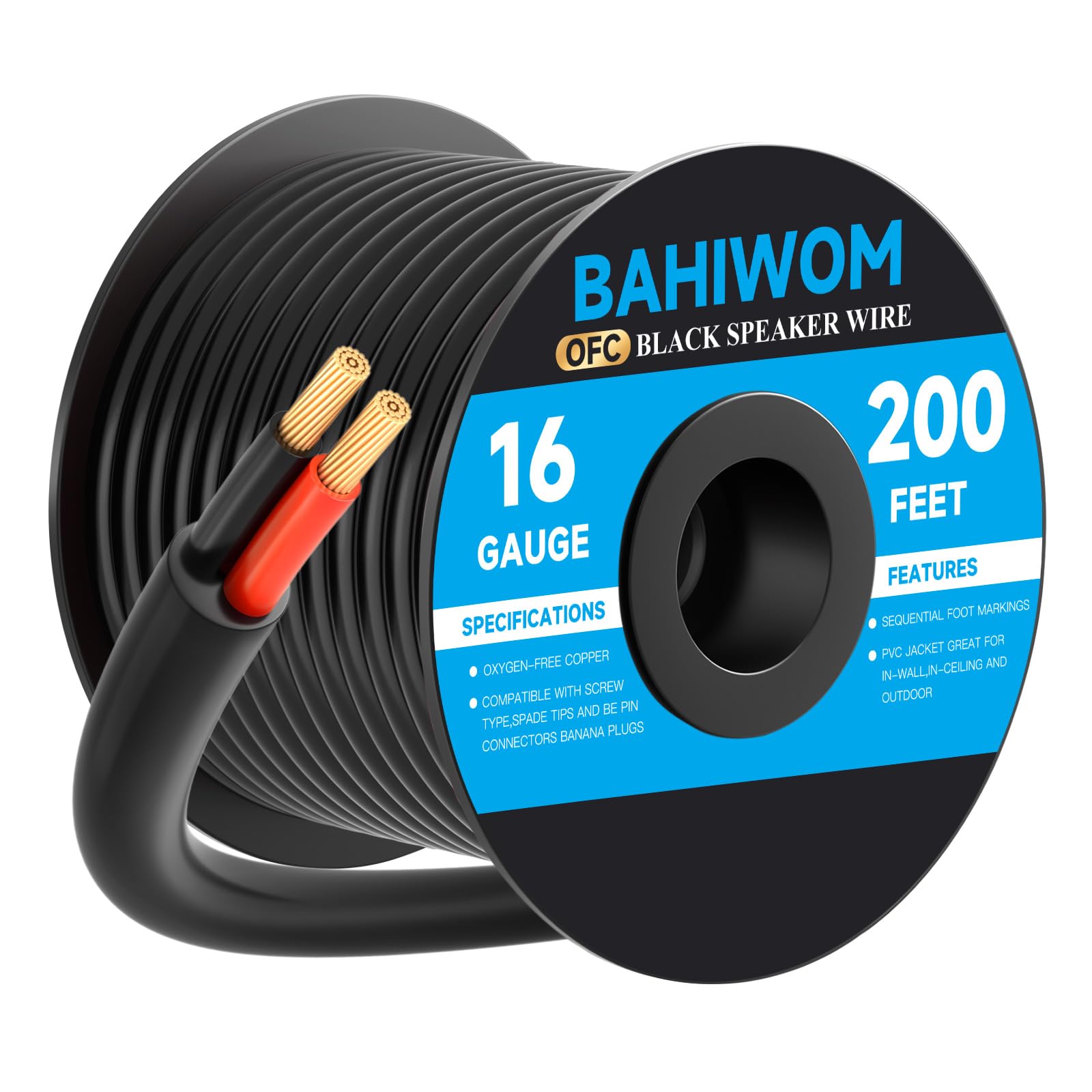 Cable de altavoz de entierro directo para audio exterior sin cortes 8