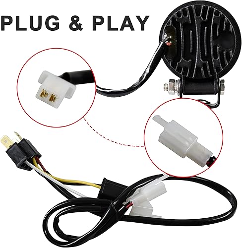 Miniatura 6 de SAUTVS Luces LED auxiliares de conducción para Can Am Ryker, luces antiniebla auxiliares con soportes de montaje para Can-Am Ryker 600 900 Sport &