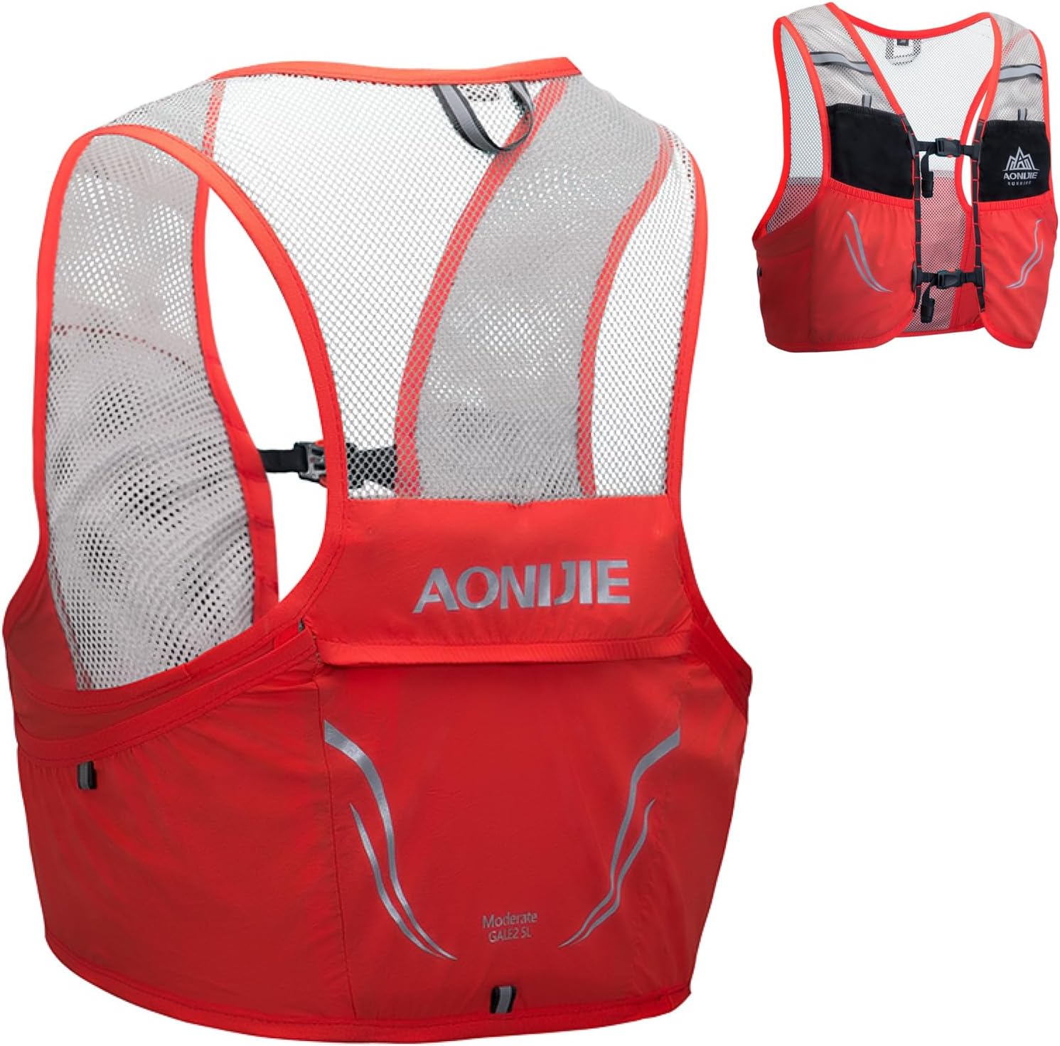 Hydration Vest 2.5L Ultra Trail Running Backpack Hydration Pack Marathon Vest Lightweight Outdoor Hiking Cycling Daypack