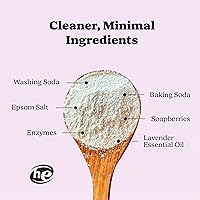 Vista 2 de Pronounce Alternativa de detergente para ropa en polvo, ingredientes más limpios. Más seguro para pieles sensibles. Lucha contra manchas y olores.