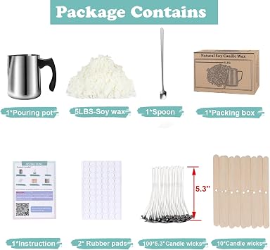 Complete Candle Making Kit with Wax Melter, Making Supplies,DIY Arts&Crafts Gift for Kids,Beginners,Adults,Including Electronic Stove,Wicks,Rich Scents,Dyes,Melting Pot,Candle tins, Dried Flower