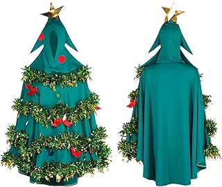 クリスマスツリー コスプレ 大人用 着ぐるみ フード付き ケープ 可愛い 面白い おもしろ クリスマスツリー マント コスチューム かわいい 人気 仮装 舞台服 忘年会 変装 ステージ衣装 余興 イベント パーティ