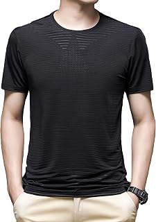 Soluo Mens Active Quick Dry Crew Neck T-Shirt Short Sleeve Comfort Breathable Moisture Wicking Shirt Summer Casual Shirt
