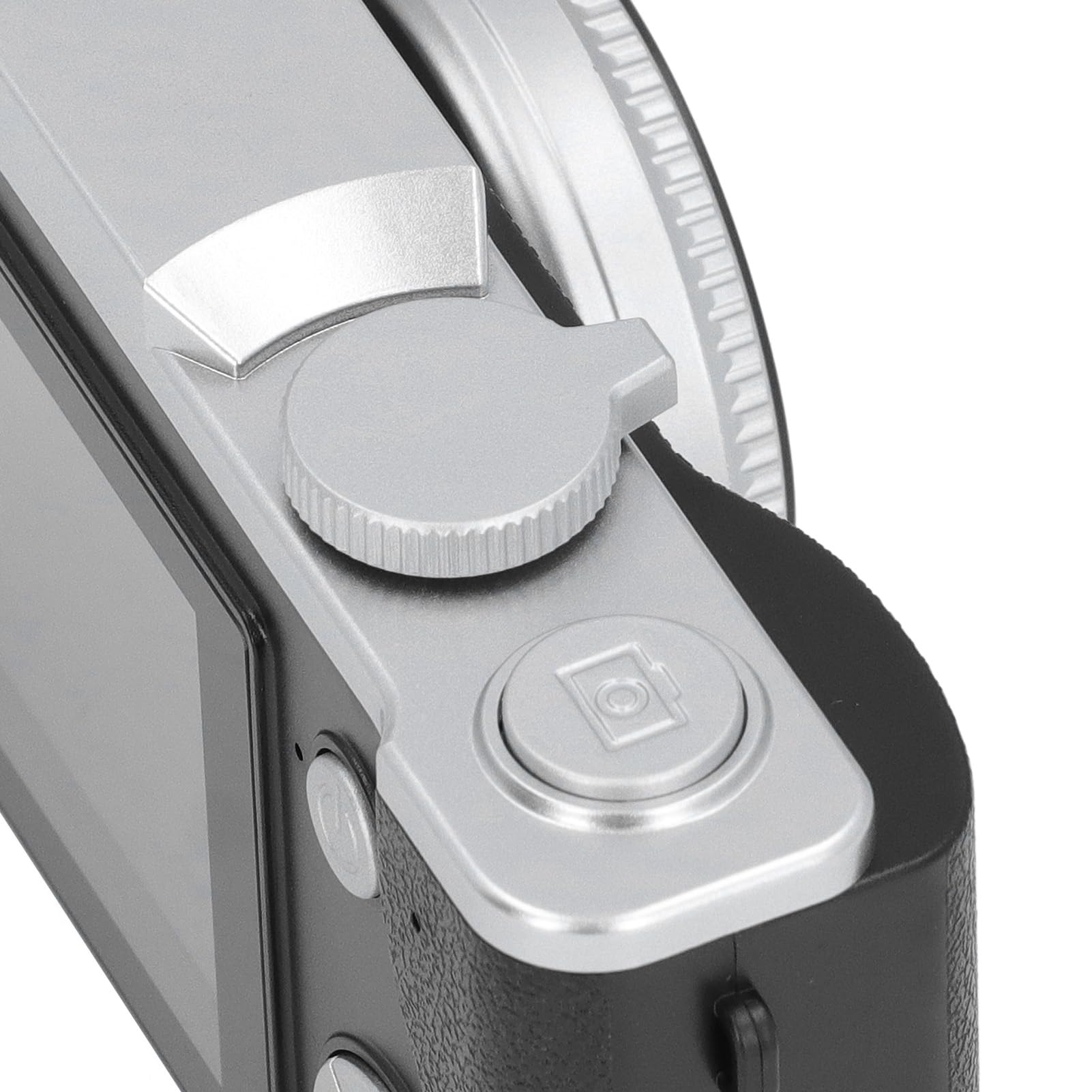 Elprico Cámara digital retro de 48 MP 1080P, zoom 16x fija, compacta para viajes (negro)