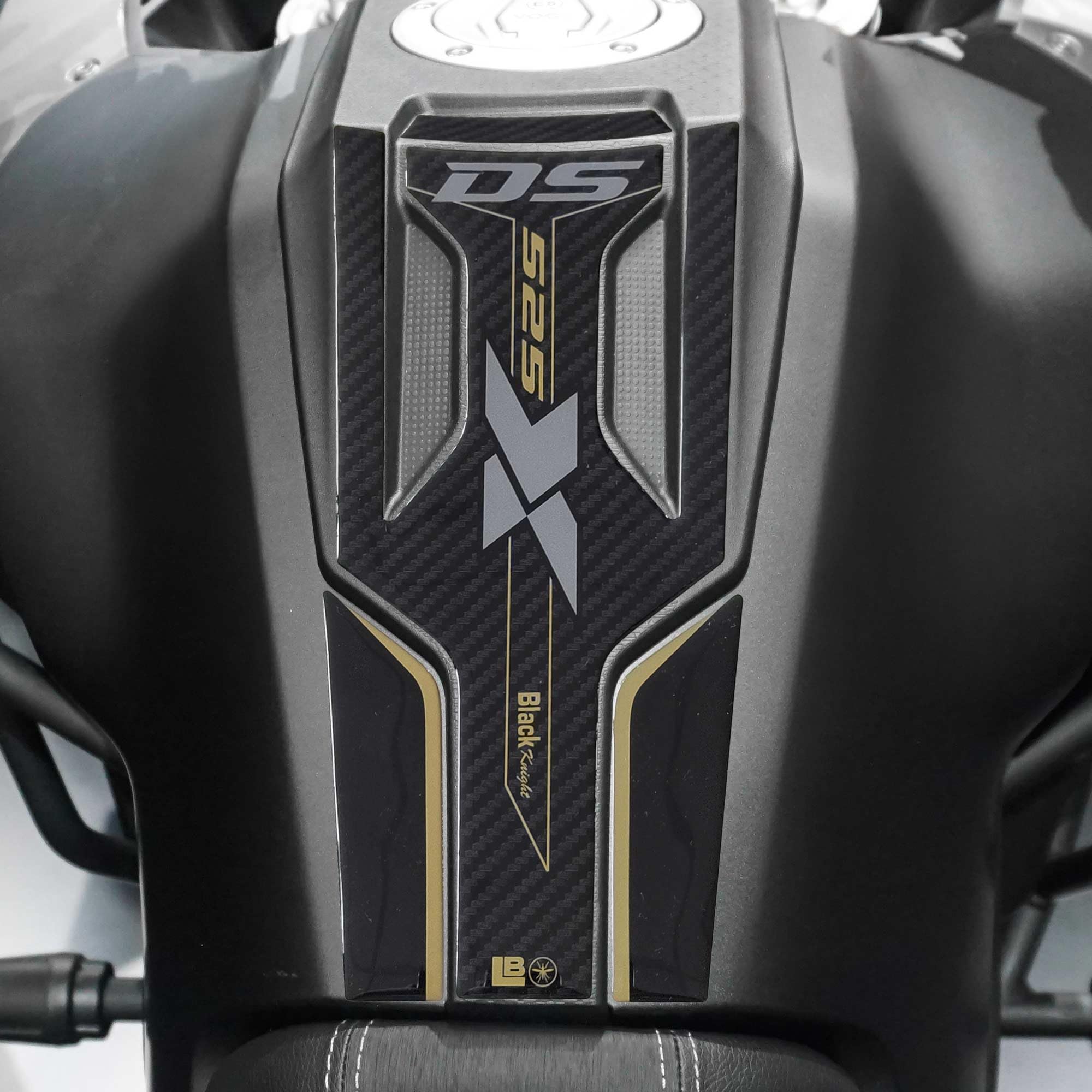labelbike - Adesivo 3D Moto Paraserbatoio Protezione e Decorazione in Resina compatibile con Voge Valico 525DSX 2024 Colore Oro