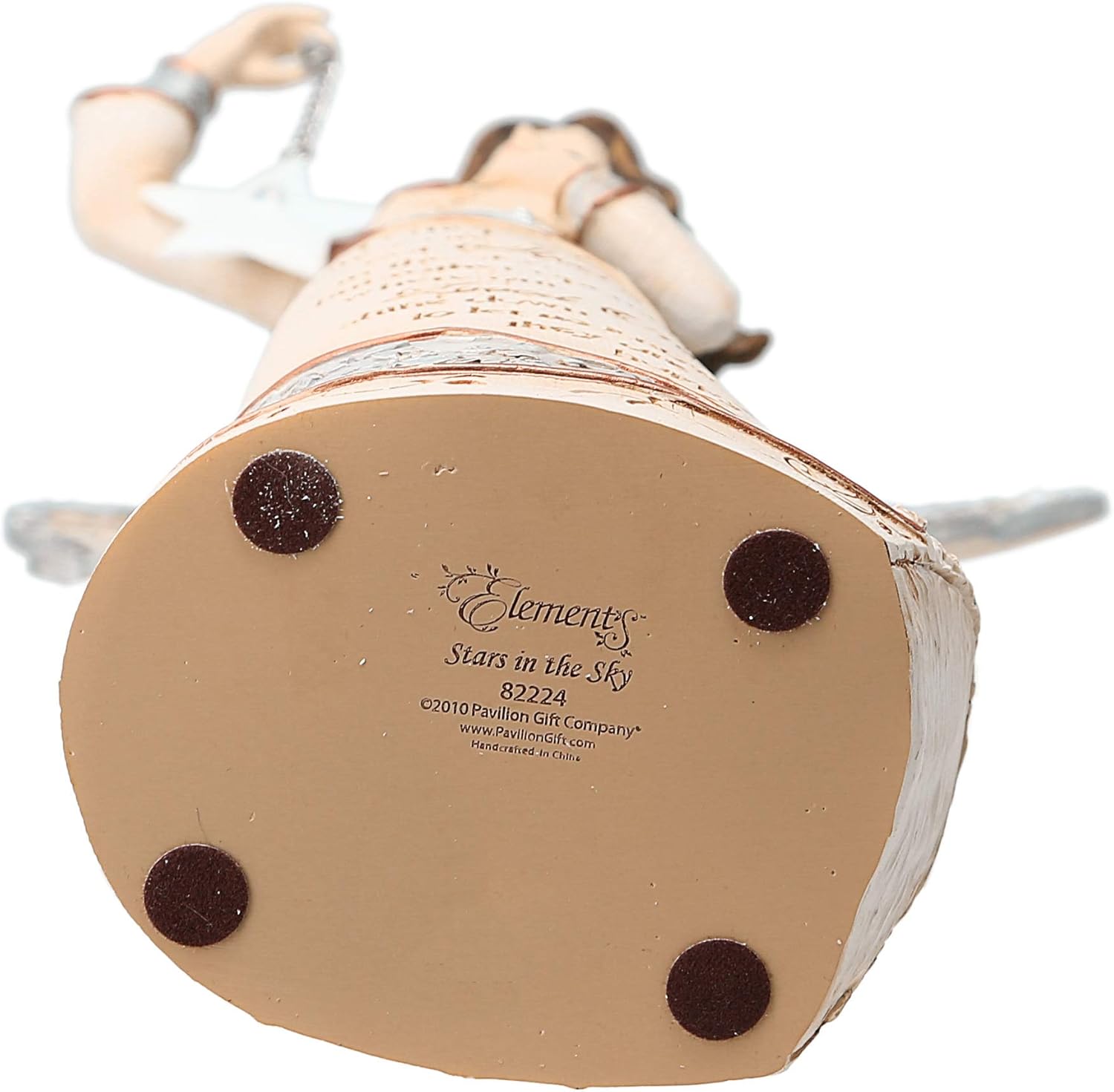 Pavilion Gift Company Elements 9-Inch Sympathy Angel Holding Star, Stars in The Sky - Gray - Image 5