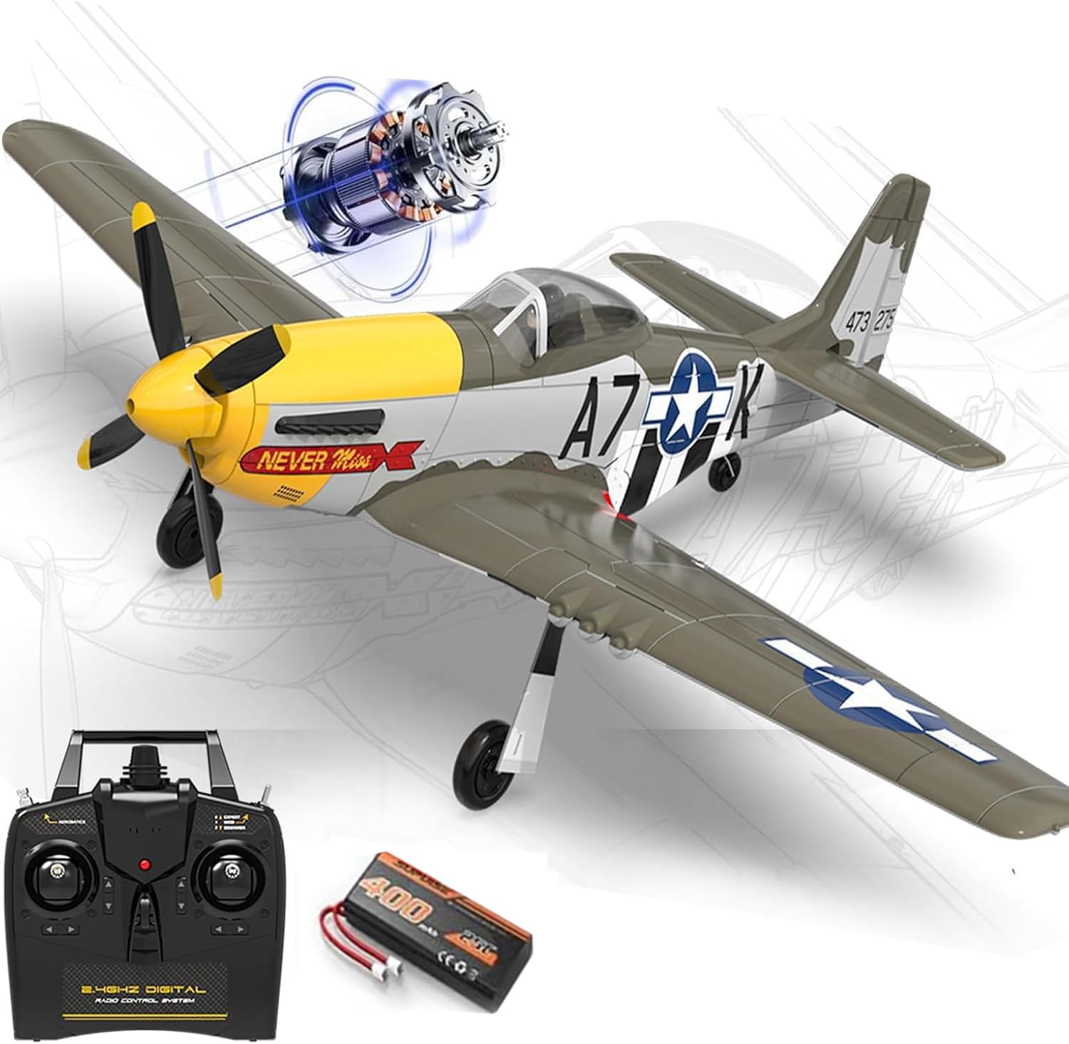 Amazon.com: 500MM Pre-assembled P51 Mustang Remote Control Amazon.com: 500MM Pre-assembled P51 Mustang Remote Control