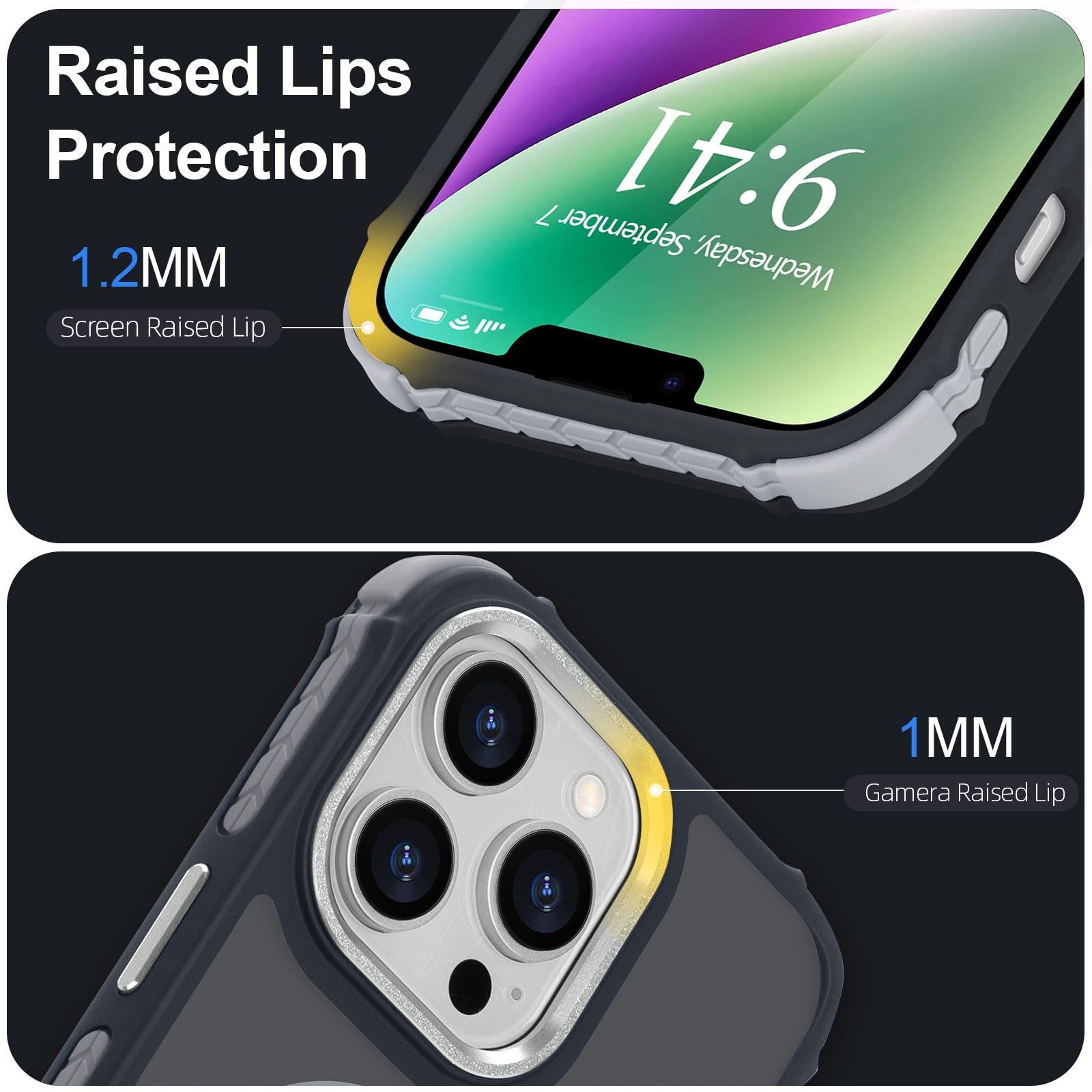 Amazon.co.jp: LLZ.COQUE iPhone 13 Pro用磁気ケース、Magsafe半透明