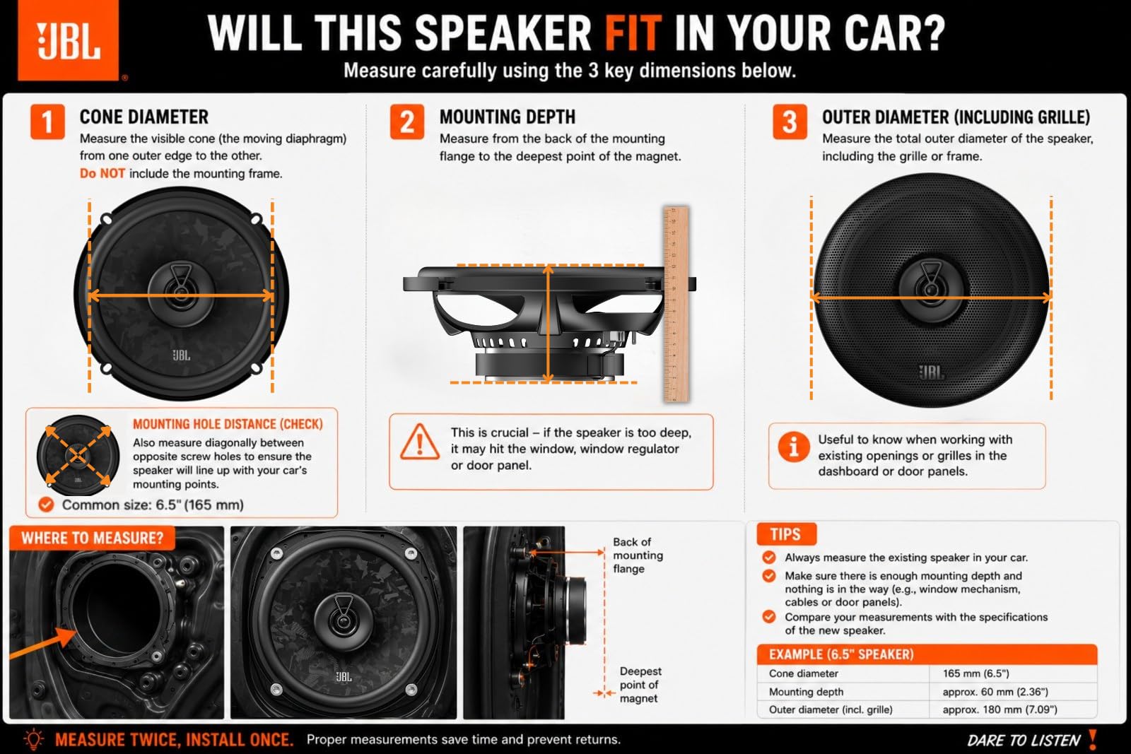 JBL Stage3 Gen2 48 Altavoces de Coche Coaxiales de 4 Pulgadas (100mm) con Rejilla 50W RMS 400W Pico Tecnología Plus One Fibra de Vidrio Impedancia 4 Ohmios para Sonido HiFi