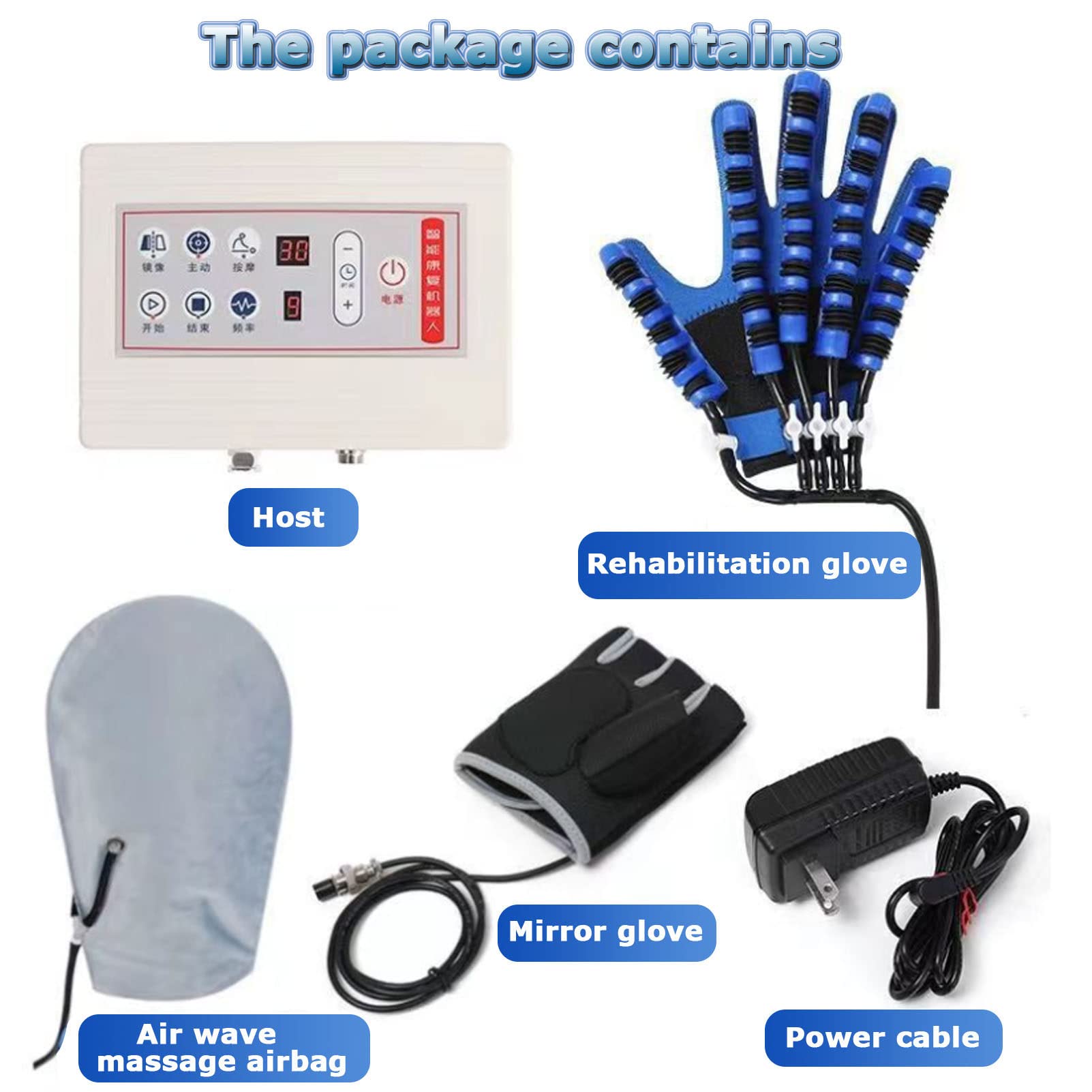 Artritis de hemiplegia artritis manual rehabilitación de rehabilitación Rehabilitación robot robot Guantes de rehabilitación Equipo de ejercicio de restaurio para pacientes con hemiplejia ,RightHand-L