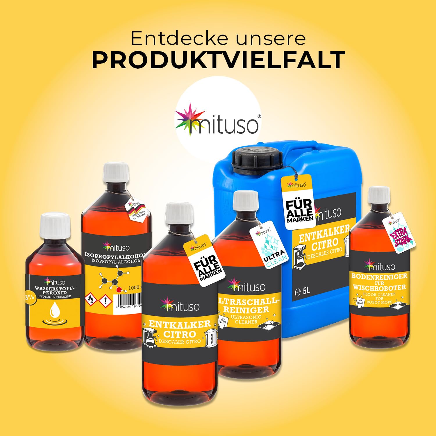 mituso Descalcificador universal de 10 litros, concentrado para cafeteras automáticas y cafeteras de todos los tipos, descalcificador para una limpieza extraprofunda, uso universal para limpieza de