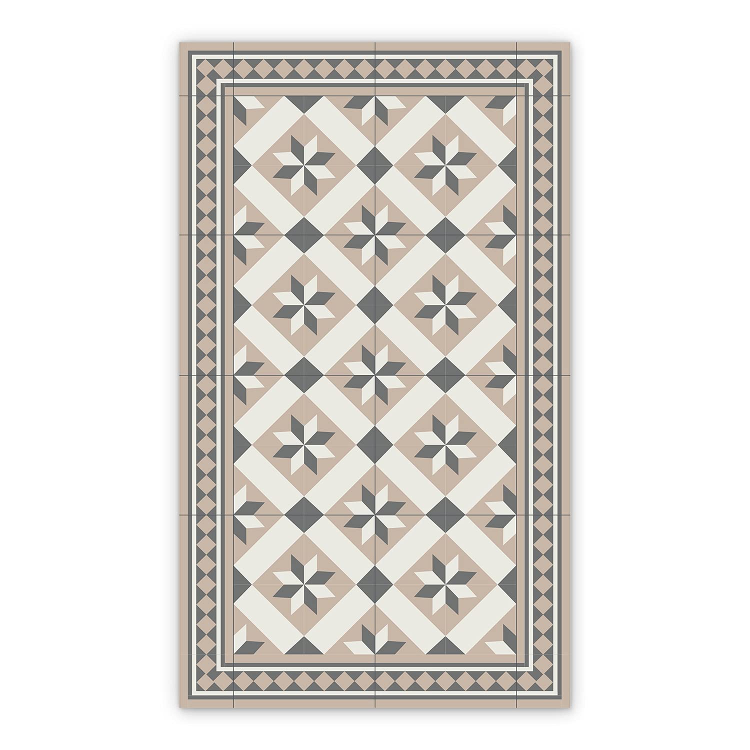 Tapis en vinyle floral géométrique pour sublimer votre salle à manger
