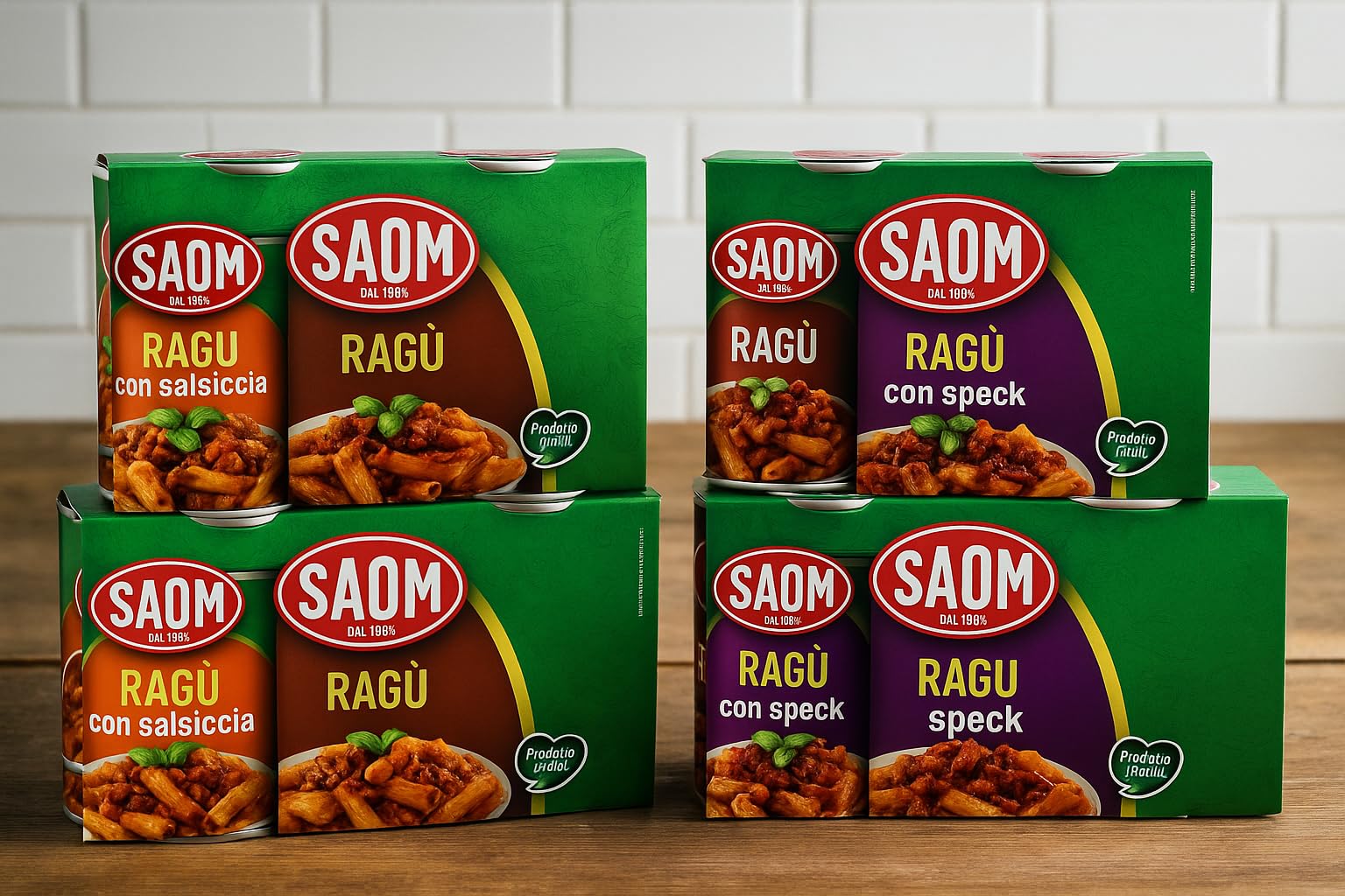 Ragù Pronto in Lattina Assortito 12x180g – Classico, con Salsiccia e con Speck, Ricetta Tradizionale Italiana, Totale 2,16 kg – Sugo Ricco e Gustoso per Pasta, Gnocchi, Lasagne