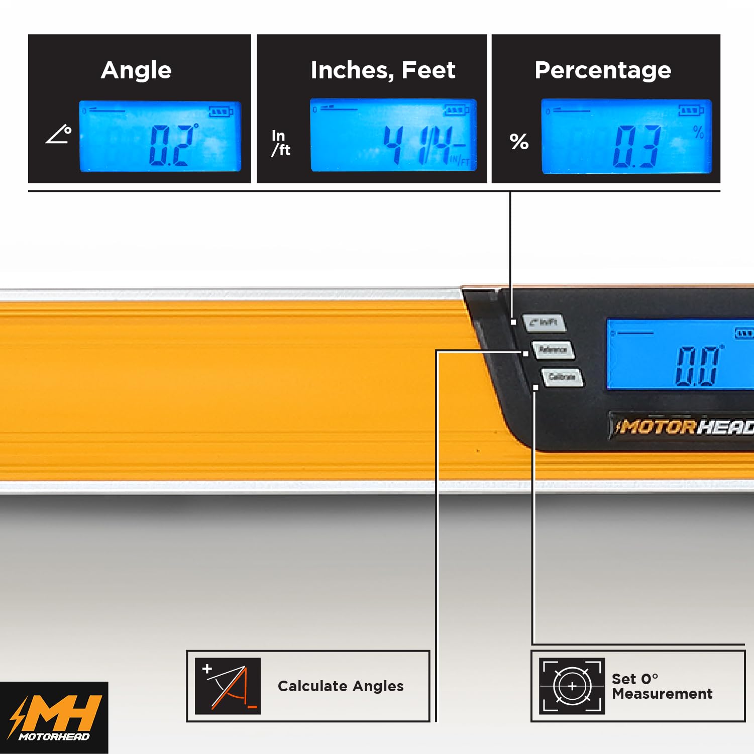 MOTORHEAD Digital Level - 0-360° Smart Level -7 MOTORHEAD Digital Level - 0-360° Smart Level -7